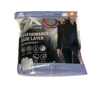 2PK ZeroXposur Ladies Performance Base Layer Tops Under Shirt Gray Sz Medium NEW